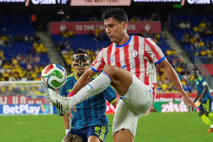 Paraguay le ganó a Colombia en Estados Unidos. (Foto: EFE)