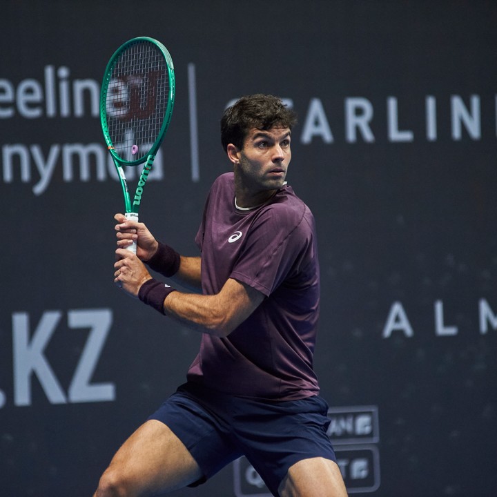 Facundo Díaz Acosta se medirá con Basilashvili en la próxima ronda. (IG de Díaz Acosta)