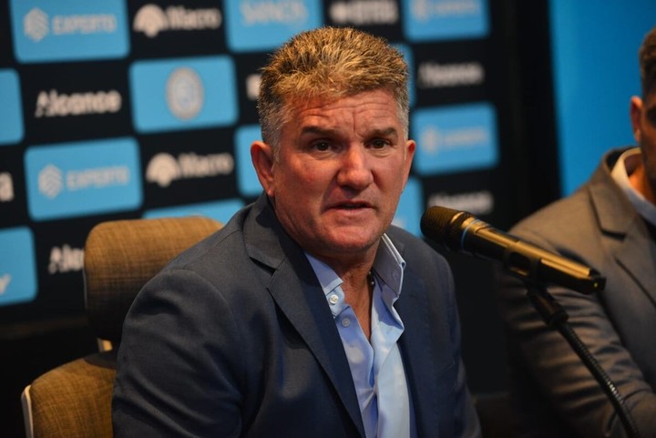 Luifa Artime, presidente de Belgrano e hijo de un histórico goleador de River.