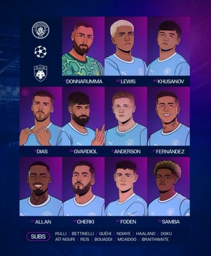 Los titulares del Manchester City. (Instagram: @mancity)