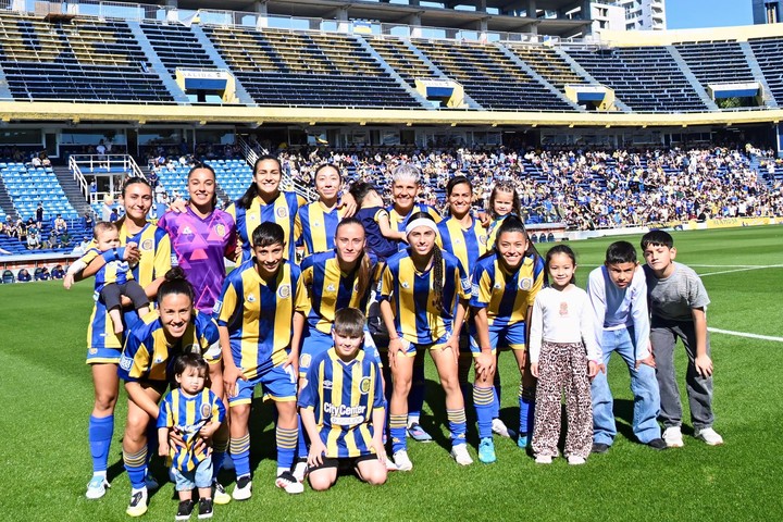 El plantel femenino de Rosario Central.
