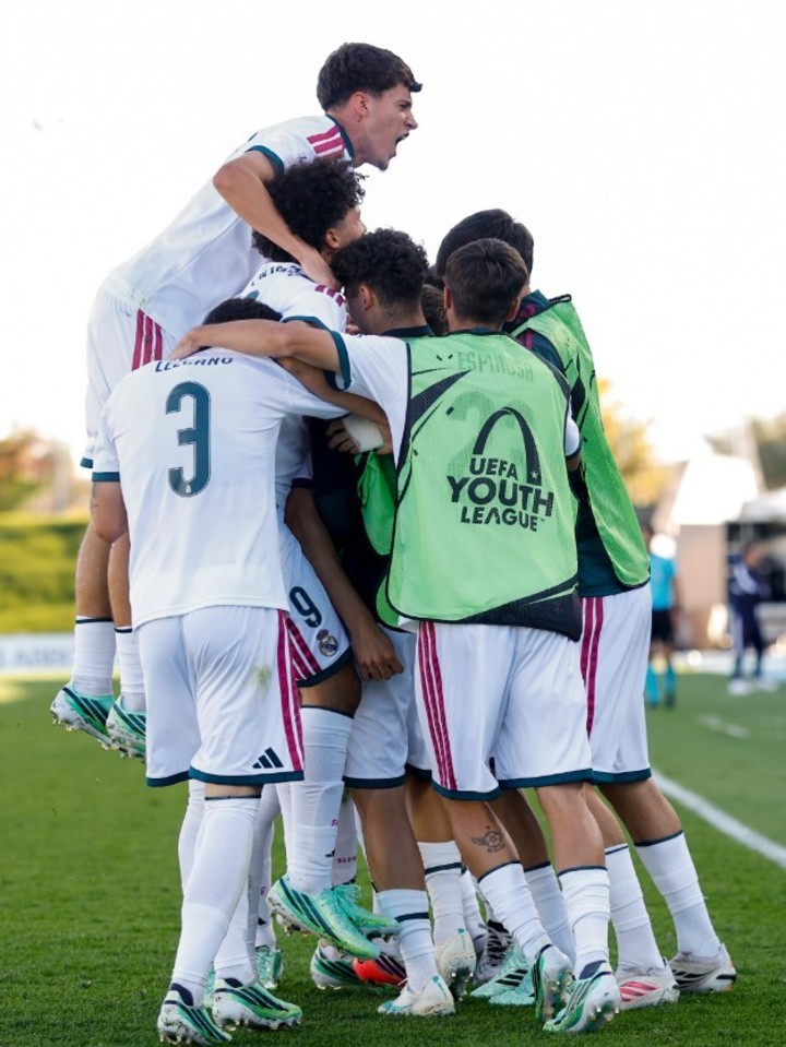 Enzo Alves convirtió en la victoria del Real Madrid por la Youth League. (Prensa Real Madrid)