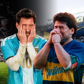 Messi y el adiós que nunca tuvo Maradona