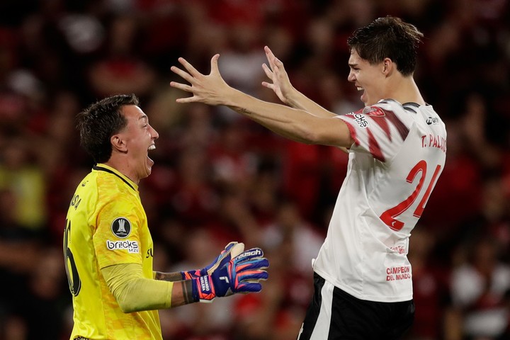 Muslera, el gran héreo de Estudiantes de La Plata. (AP)