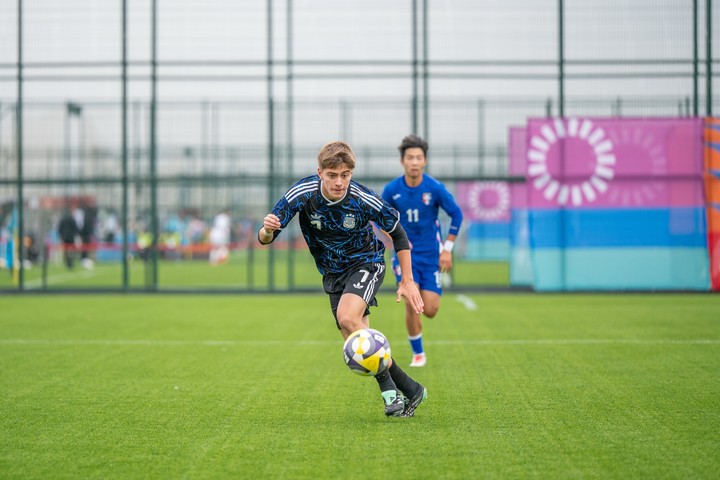 Nico Losavio, de San Lorenzo, en el Mundial Sub 15. (Foto: Prensa Selección Argentina)