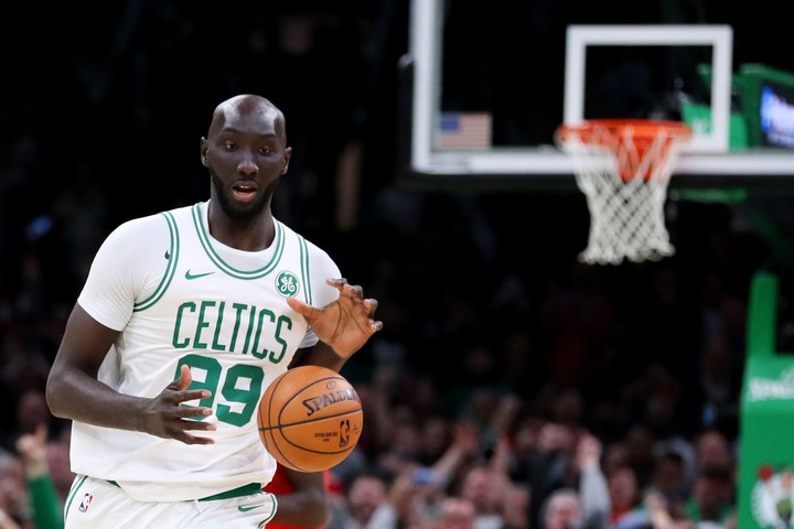 Tacko Fall con los Celtics (AFP).