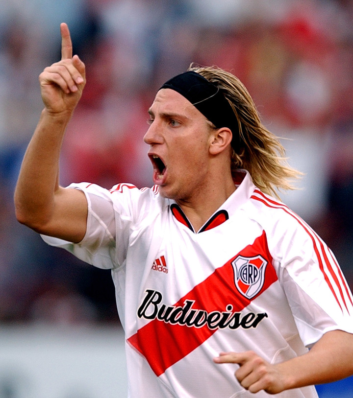 Maxi López en su paso por River. AP.