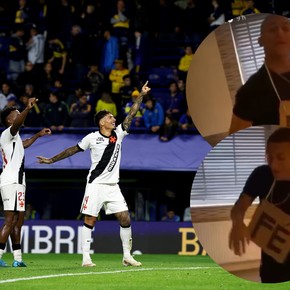 Video: Richarlison festejó el triunfo de Vasco en la Bombonera a puro baile