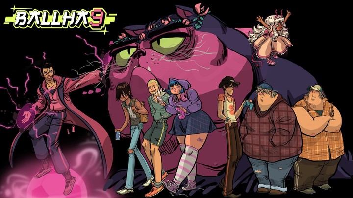 Kunee, Axl y el resto de los personajes de BallHa9.