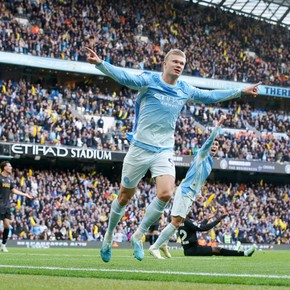 Con un doblete de Haaland y un rato de Enzo Fernández, el City le ganó al Ipswich de Palacios y sigue con puntaje ideal en la Premier