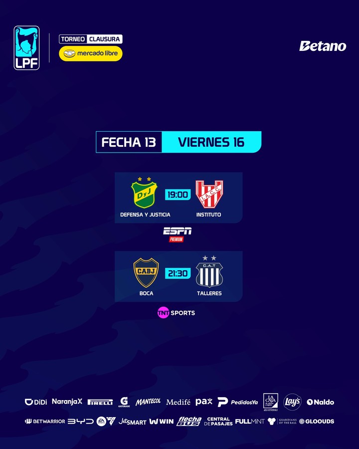 Los partidos del día en el Torneo Clausura.