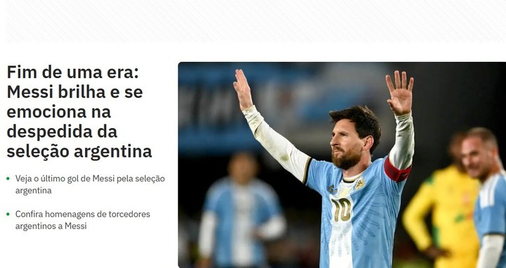 Lance de Brasil: fin de una era.