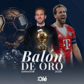 No fue para Messi: Harry Kane es el Balón de Oro 2026