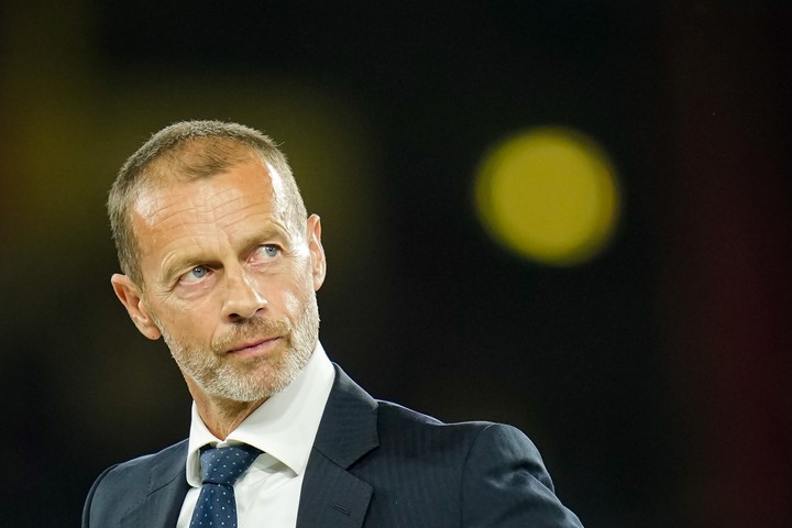 Ceferin, presidente de UEFA. (AP)