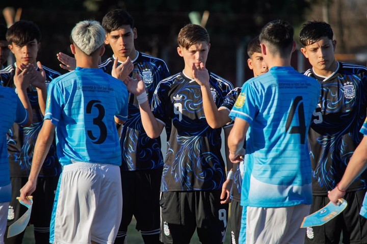 Heraldo Fiorotto, en el amistoso entre la Selección Sub 15 y el combinado de la Liga Departamental de San Martín. (Foto: Prensa Liga Departamental de San Martín)