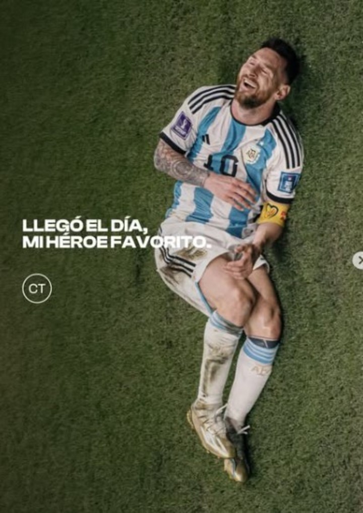 La carta de Chiqui Tapia a Messi.