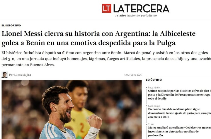 La Tercera de Chile.