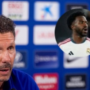 La particular respuesta de Simeone sobre la sanción que recibió Vinicius por tirarle del pelo a un rival