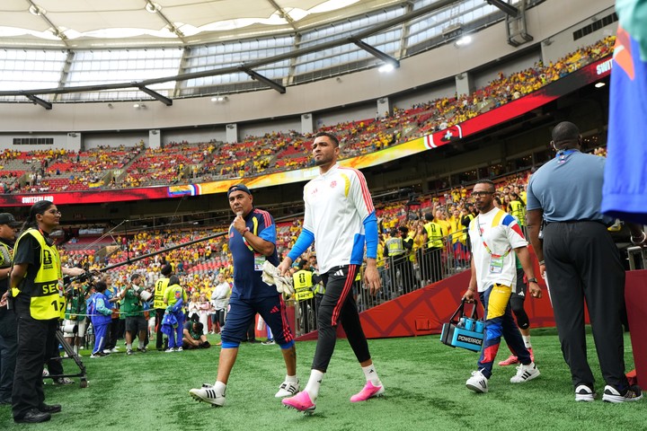 Álvaro Montero con Colombia en el Mundial. (AP)